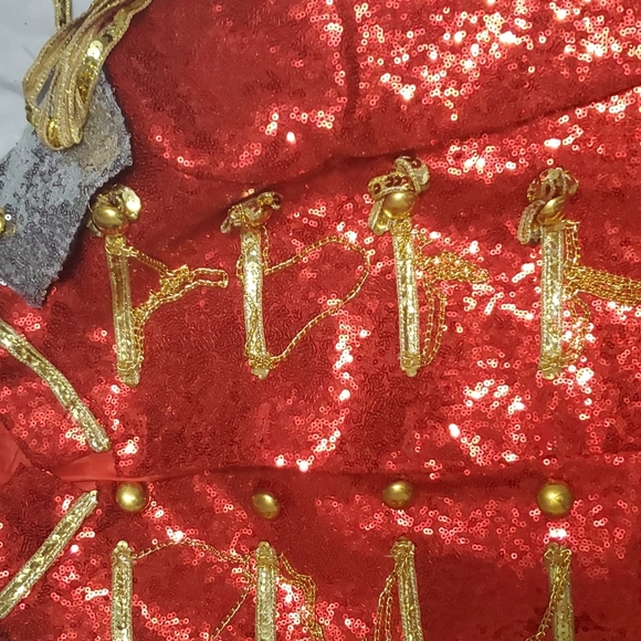 Red Sequens Military Style Jacket - Picture 2 of 2